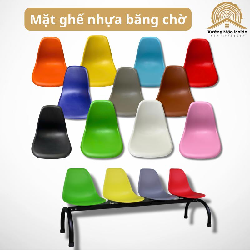  Mặt Ghế Nhựa Băng Chờ Cafe Eames Ghế Sân Pickleball Ghế Ngồi Bệt 
