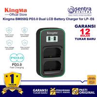 Gambar Kingma BM058Q PD3.0 Dual LCD Battery Charger for Canon EOS R5 R6 5D IV - Black dari Sentra Digital Kota Surabaya 1 Tokopedia