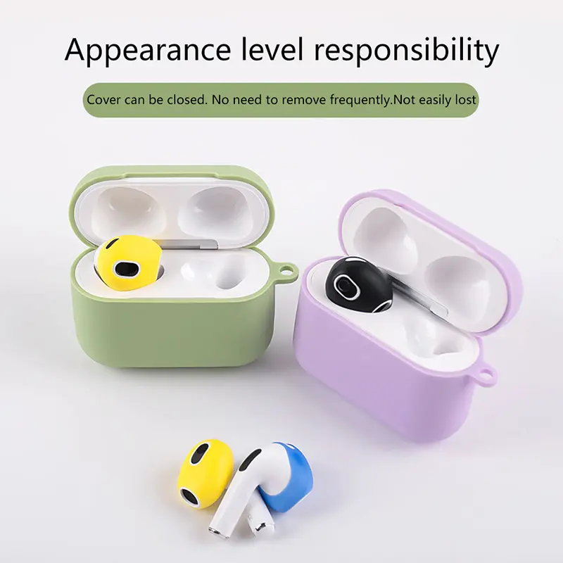 1Pair Wireless Bluetooth Earphone Silicone Caps Soft Accessories Headset Eartip Earbuds Cover Ear Cover Tips Accessories Pad Sleeve