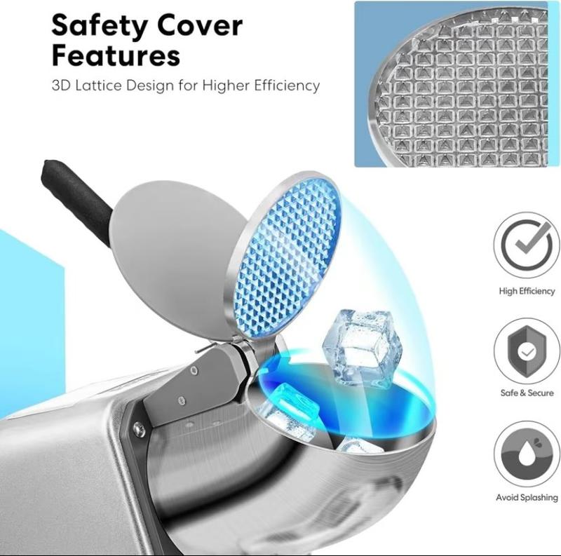 Product Introduction of CSY ICE Crusher Summer essential artifact Ice Smashing Machine Shave Ice Maker Aluminum Kitchen Stainless Utensils Steel Blade Heavy Duty 31