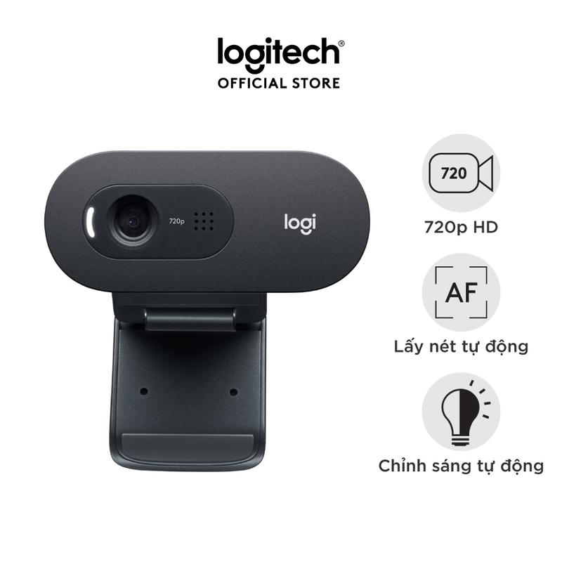Webcam Logitech C270 720p HD - Góc cam 55o, mic giảm ồn