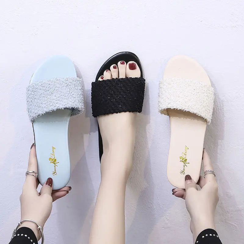 Dép Lê, Ngoại Cỡ, Dành Cho Nữ 41-43 Bàn Chân Rộng Mỡ, Thích Hợp Cho Cô Gái Béo, Dép Ngoài Trời Mùa Hè, Đế Mềm, Dép Chống Trượt, 42 DéP Slipper Women Có Quai 2