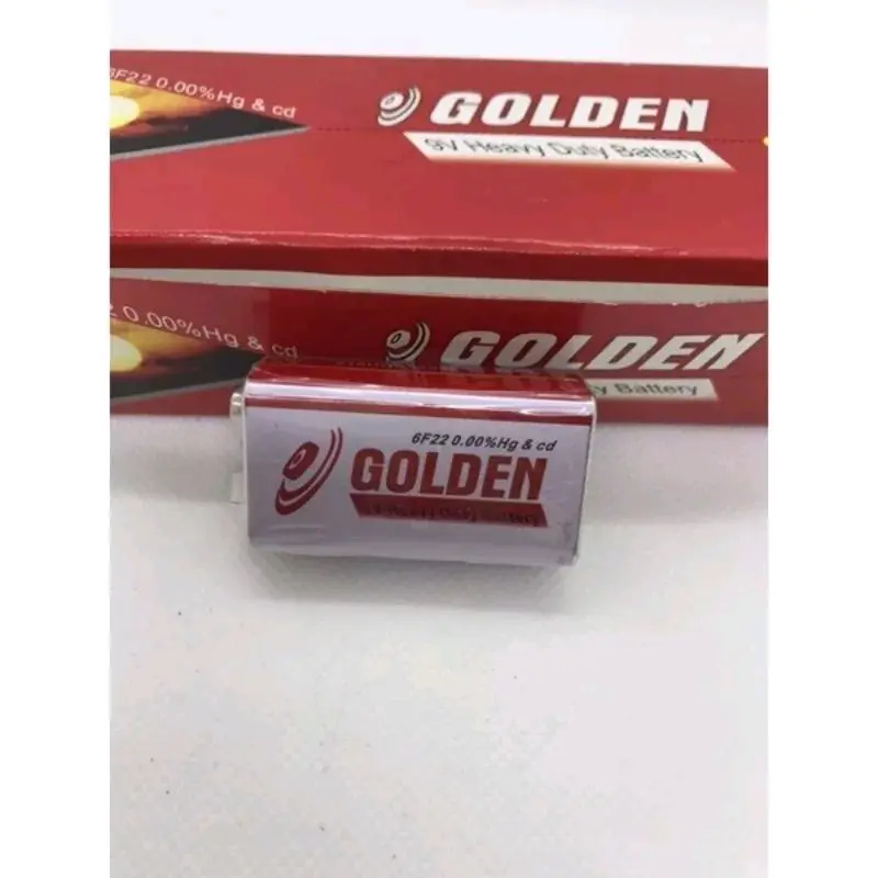 Hộp 10 Viên Pin Vuông 9V GOLDEN