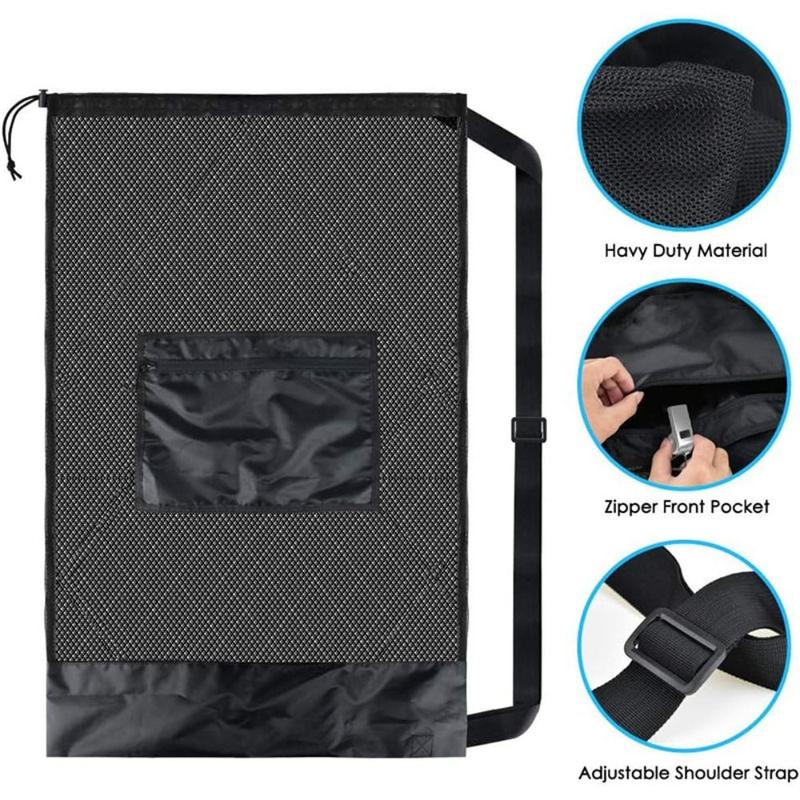 Product Introduction of Team Work Ball Bags Extra Large Sports Ball Bag Mesh Durable Heavy Duty Basketball Soccer Ball Bag Widely Applicable with Adjustable Shoulder Strap Sports Equipment Storage Organizer BaseBall 12