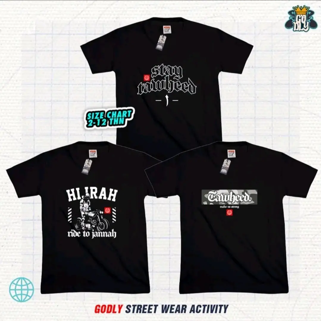 Atasan Kaos Anak Laki-laki Motif Depan Distro Premium terlaris size 1-12thn Bahan Cotton Katun Combed
