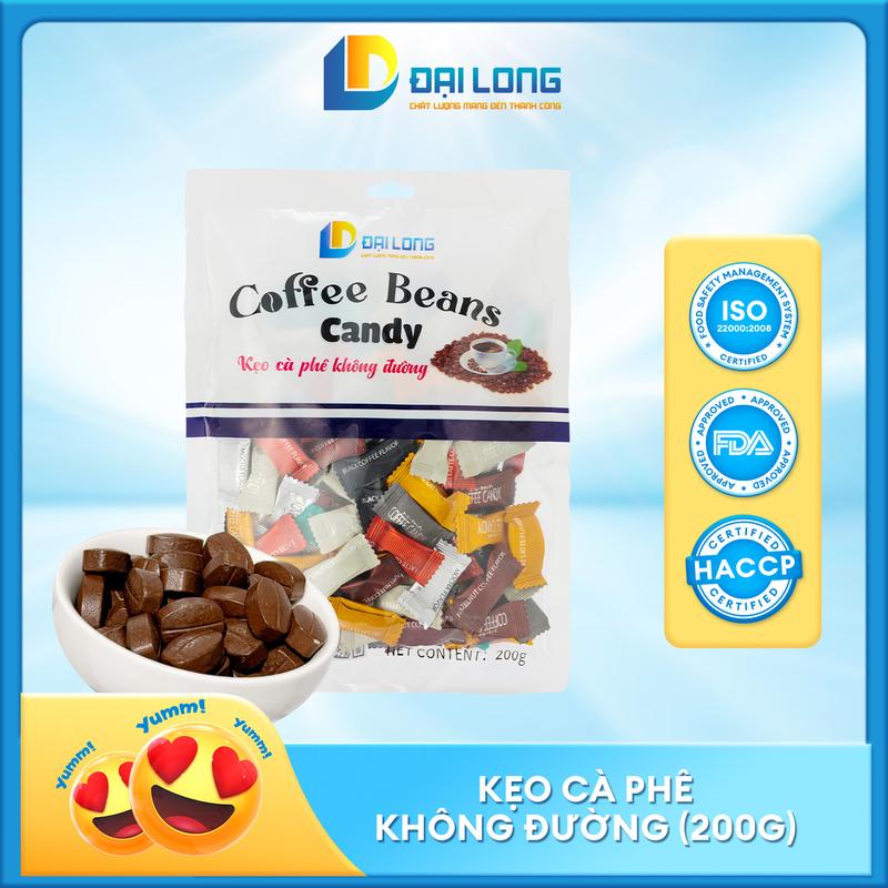 [Gói 200g] Kẹo cà phê mini chính hãng Đại Long coffee candy không đường, kẹo tỉnh táo, kẹo văn phòng quà tặng Food Snack Ăn Vặt