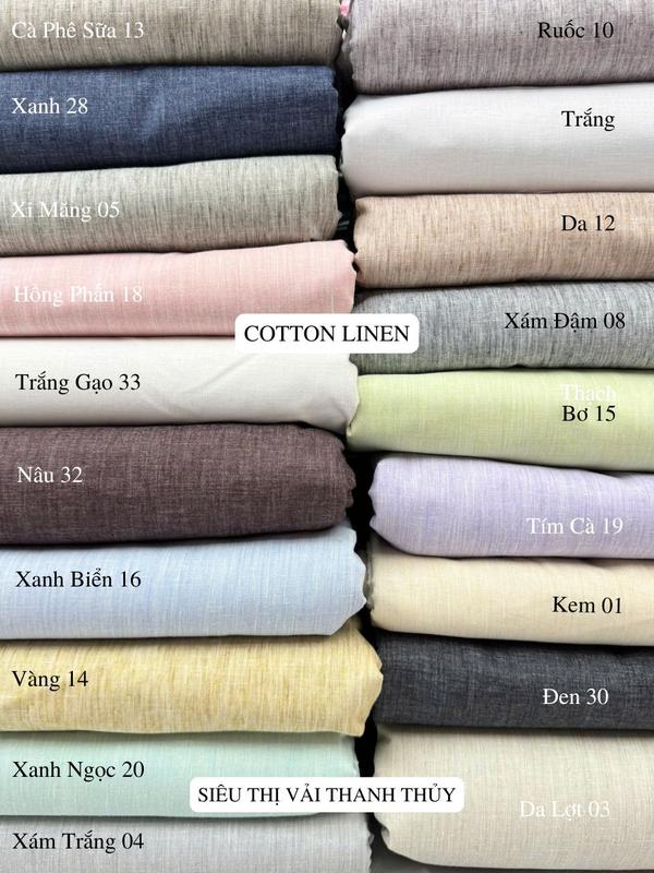 VẢI COTTON LINEN DÒNG VẢI CAO CẤP