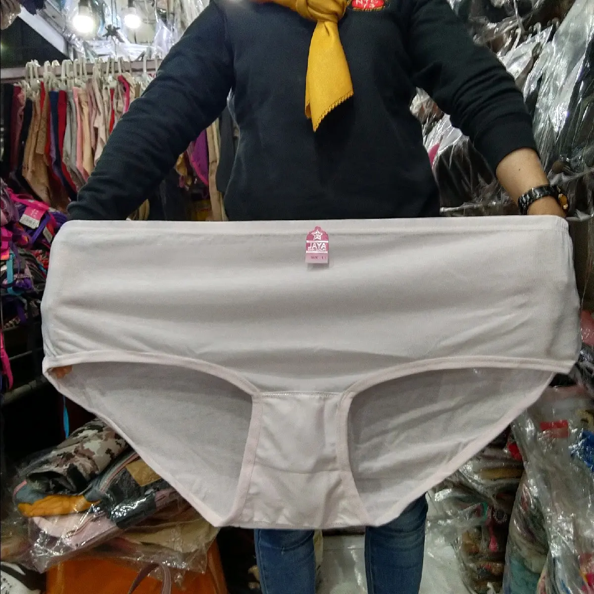 Celana Dalam Wanita SUPER JUMBO - BIG SIZE bahan katun motif polos / 4L - 5L Polos Nyaman Soft Tebal Cantik