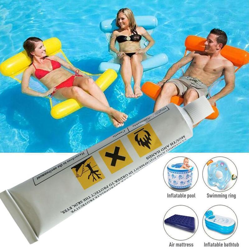PVC Inflatable Glue Tape Repair Patch Glue Adhesive For Swimming Air Bed Pools Repairing Boat B3Q5 3