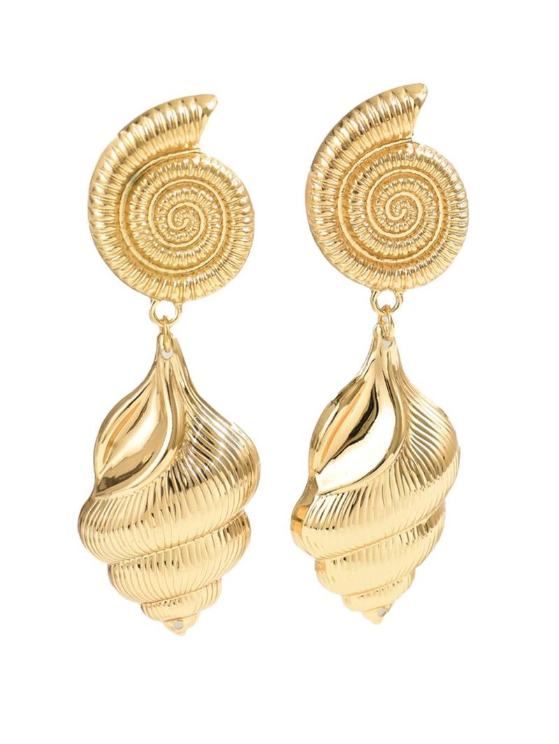 Product Introduction of Fashionable Shell Design  Earrings, Fashion Jewelry for Party, Daily Clothing Decor, Trendy All-match & Exquisite Jewelry for Birthday Gift 2