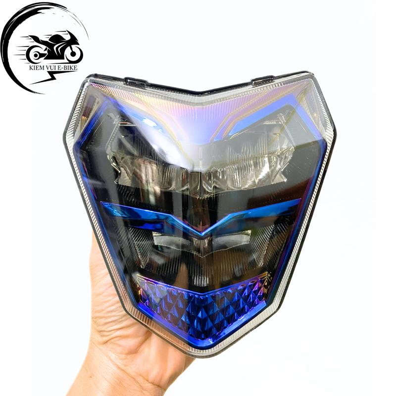  Đèn Zinpat Xmen 2 tầng màu titan cho xe điện Xmen  lắp mặt lạ bi cầu  Phụ Kiện Phụ Tùng 