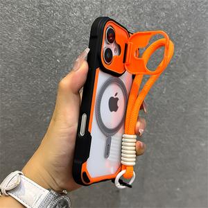 Transparent Phone Case with Magsafe Lanyard, Luxurious Design, Compatible with iPhone 16, 15, 14, 13, 12, 11 Pro Max Plus, Shockproof, Protective Case, with Lens Holder, Magnetic Shell, Includes Case Accessories