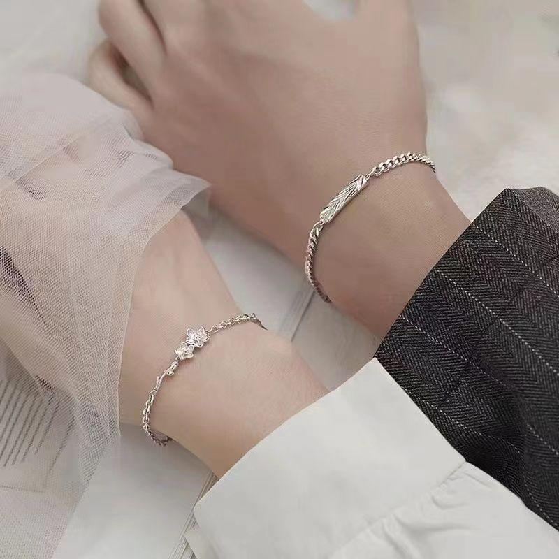 Vòng Tay Cặp Đôi Myosotis Sylvatica Một Cặp Cho Nam Và Nữ Vòng Tay Hoa Đơn Giản Vòng Tay Hoa Hồng Gai Vòng Tay Nam Vòng Tay Nữ Vòng Tay Cặp Đôi. Phụ Kiện Tulip