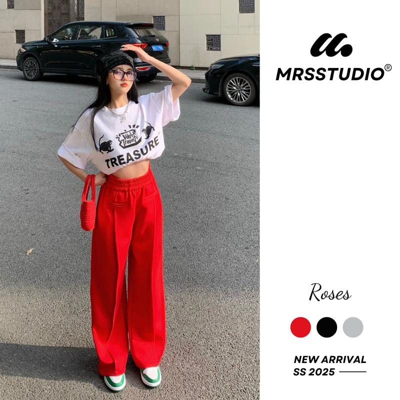 Quần Umi túi ngược MRS rực rỡ MRQ041 Nữ Pants Nhung Women Đen Voi