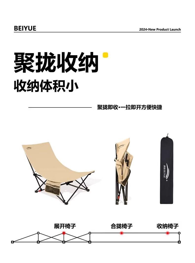 Product Introduction of Recliner Folding Chair Outdoor Folding Chair Portable Moon Camping Portable Stool Office Lunch Break Fishing foldable  chair picnic  mat 24