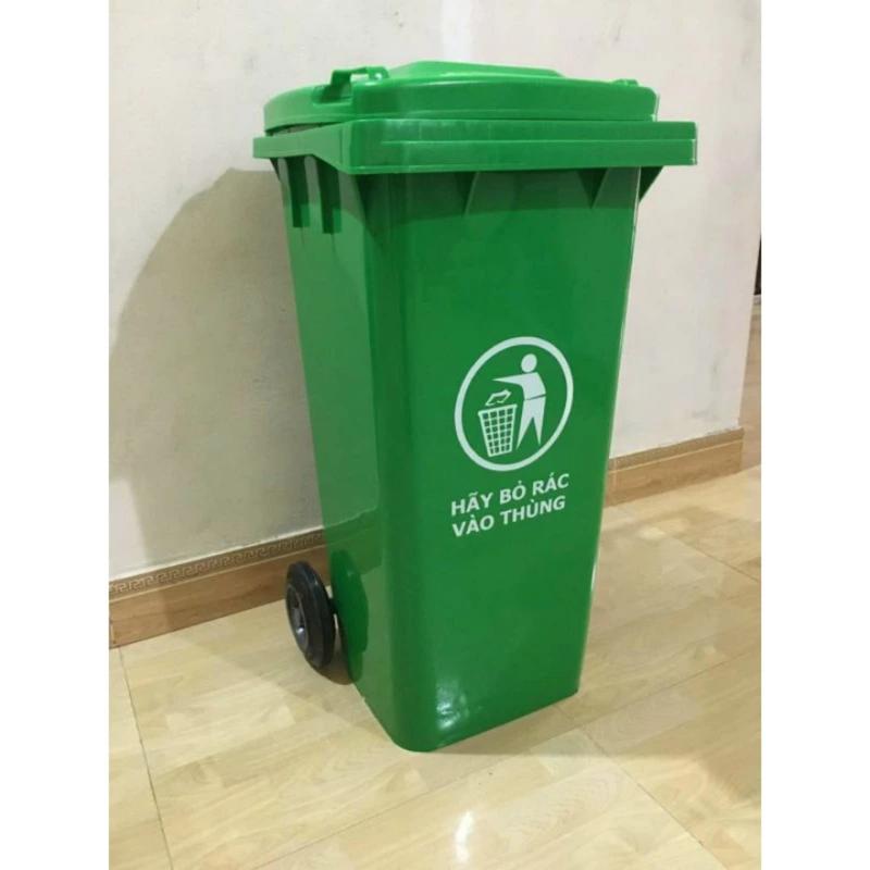  *GIẢM GIÁ SỐC*Thùng rác nhựa công cộng 120L Thùng rác nhựa công nghiệp 120L Thùng rác nhựa HDPE 120L có bánh xe 