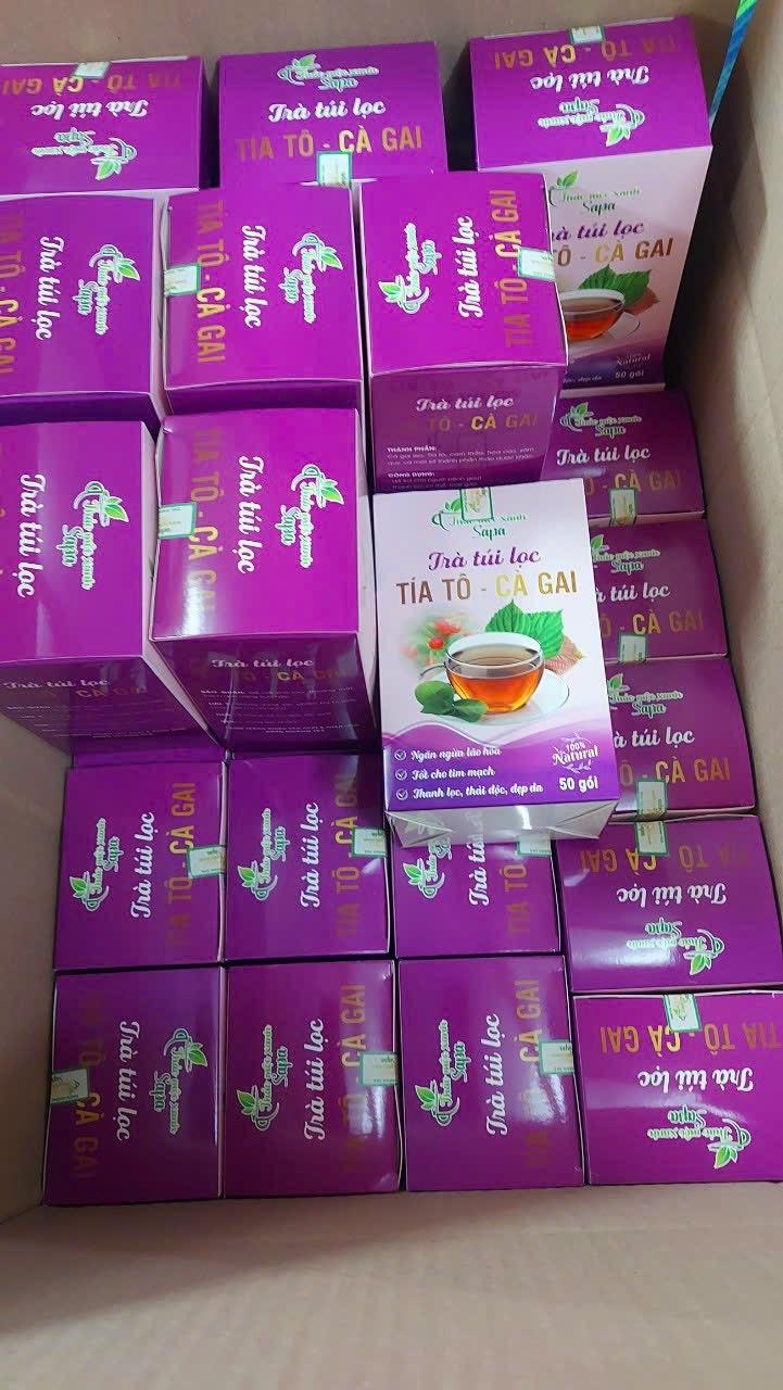 Product Introduction of Trà túi lọc tía tô - ca gai combo 3 hộp + 1 hộp 1