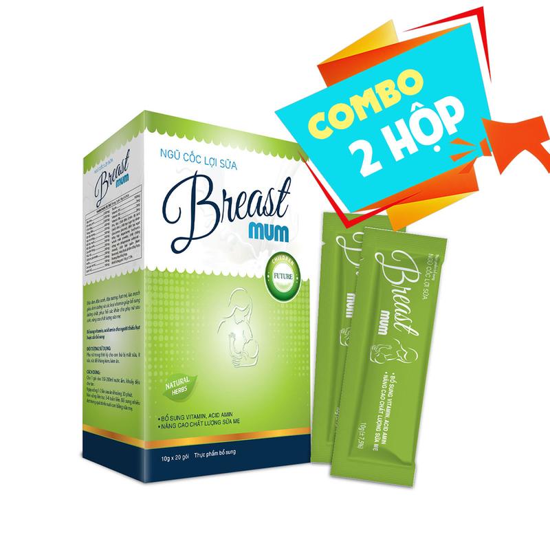 [COMBO 2] Ngũ cốc lợi sữa Breast mum - Giúp nâng cao chất lượng sữa mẹ, bổ sung dưỡng chất, phục hồi sức khỏe cho phụ nữ sau sinh
