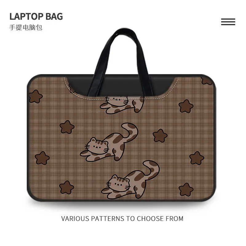 Women's Cartoon Cute Style Laptop Bag Retro Milad Cute American Cartoon Laptop Sleeve Handheld Inner Bag Pro Protective Case Tablet