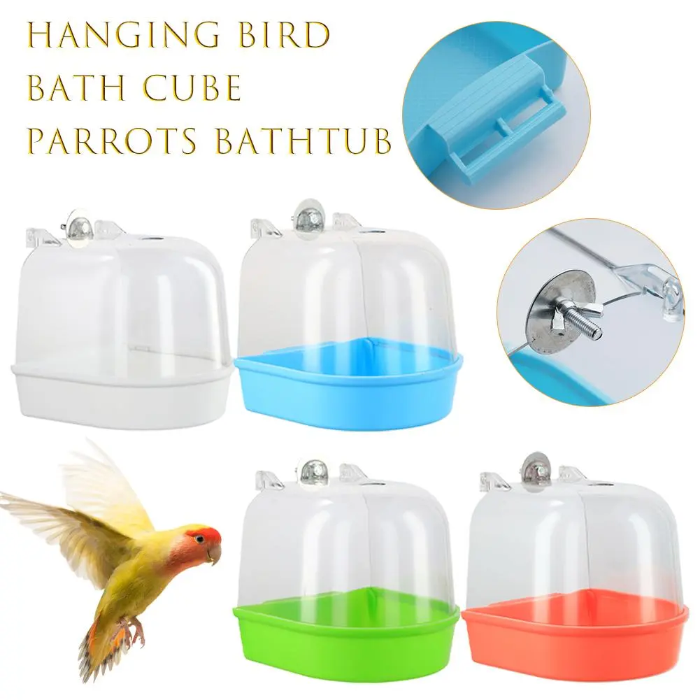 Bird Shower Dedicated For Bathing Tiger Skin Parrot Bathing Box, Bathtub, Bird Bather, Octopus, D9P3