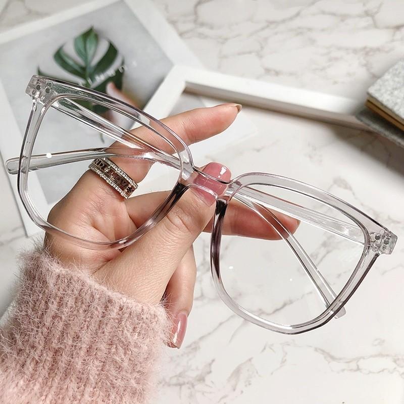 Frame Kacamata Minus Lensa Anti Radiasi BM-AR007 Wanita Korea Bergaya Bingkai Transparan Frame Kacamata Komputer 3