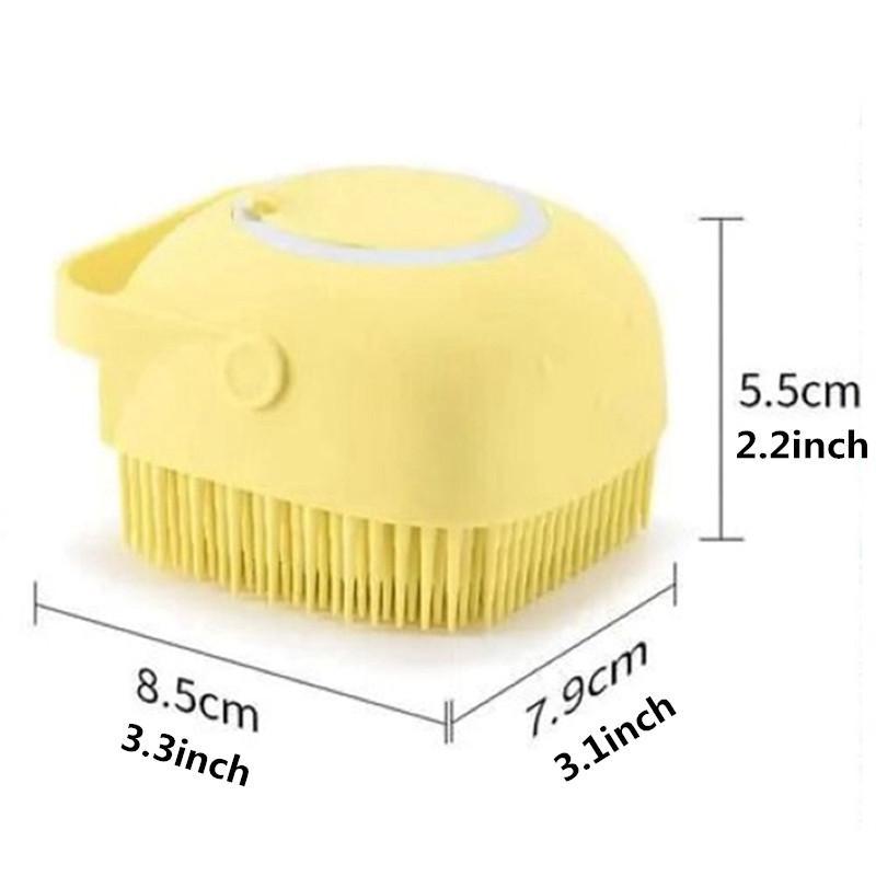 Soap Dispenser Brush for Shower (1 Count), Cleaning Products Mini Random Color Refillable Liquid Bath Brush, Hygiene Products, Everything Shower Products, Body Scrubber, Sweets Gifts for Men 7