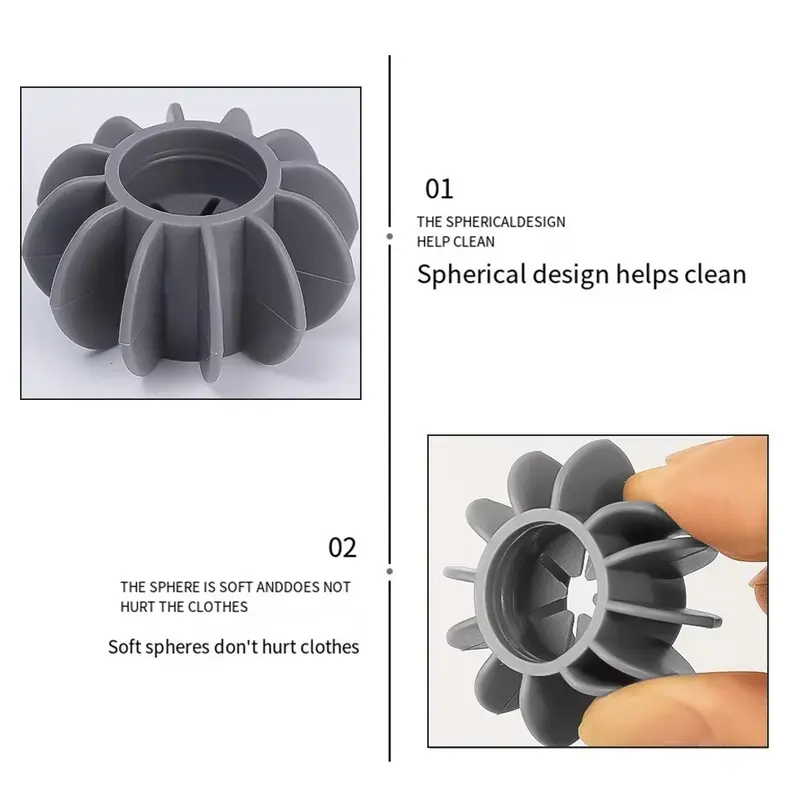 DAS Silicone Magic Laundry Ball / Reusable Alat Pembersih Bulu Pakaian 4