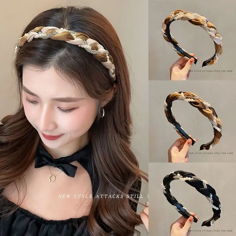 [Over 1,000 Repeat Customers] Korean High-End Headband for Women, Internet Celebrity Versatile Outdoor High Crown Headband, Face Washing Hairband, Hair Clip, Hair Tie, Hair Accessory
