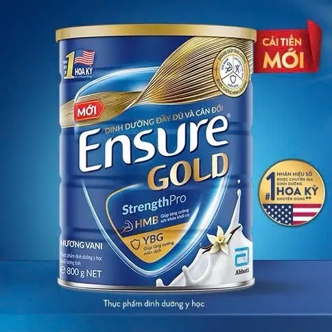[Abbott] Ensure Gold 800g - thực phẩm bổ sung sức khoẻ cho người lớn và người bệnh, giảm mất cơ, tăng sức cơ