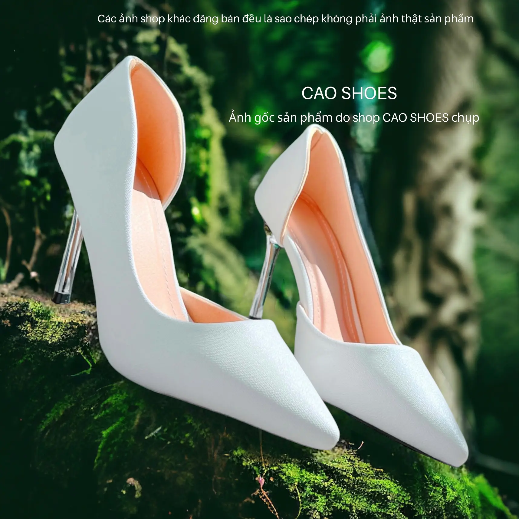 Giày cao gót bít mũi 9p khoét eo gót bạc - B1 cao Shoes