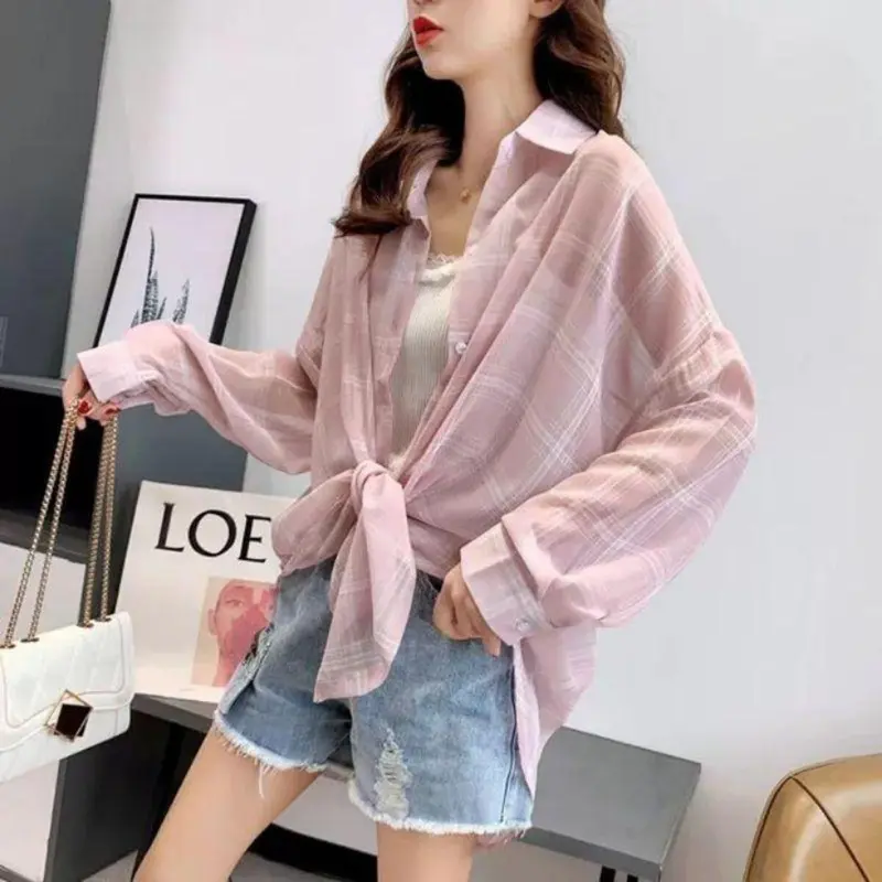 [Basica Moda] 8592 Atasan Top Kemeja Wanita Lulu Chiffon Oversize 0