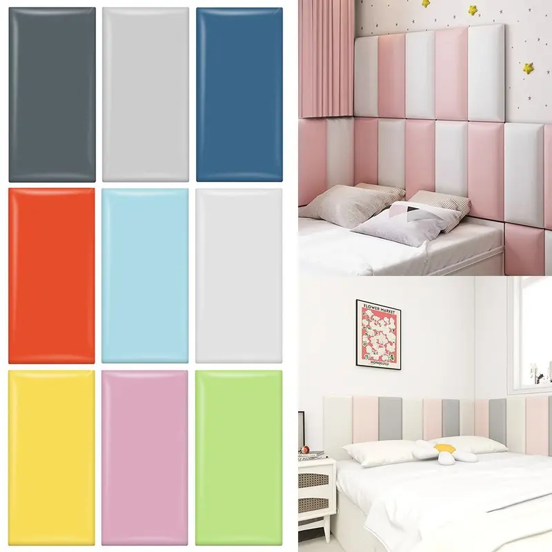 Giấy Dán Tường Tự Dính, Thiết Kế 3D, Chống Thấm Nước, Chống Va Chạm, Thảm Dán Tường Lưng, Hình Chữ Nhật, Dày Dặn, Thích Hợp Cho Đồ Nội Thất Và TV, Tự Làm 0
