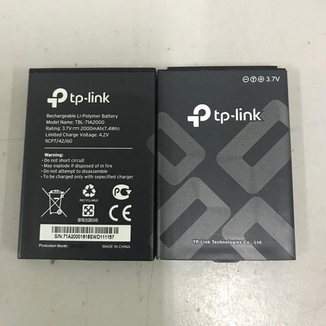 Pin Tp-Link M7300 TBL 71A2000 dung lượng 2000mAh. Pin thay thế cho bộ phát Wifi Tp-Link M7300. Pin mới 100%