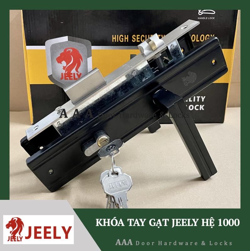 [Jeely.H712] Khóa tay gạt JEELY chính hãng dài 26cm dùng cho cửa nhôm, sắt, gỗ đố lớn hệ 1000, đố 4x8