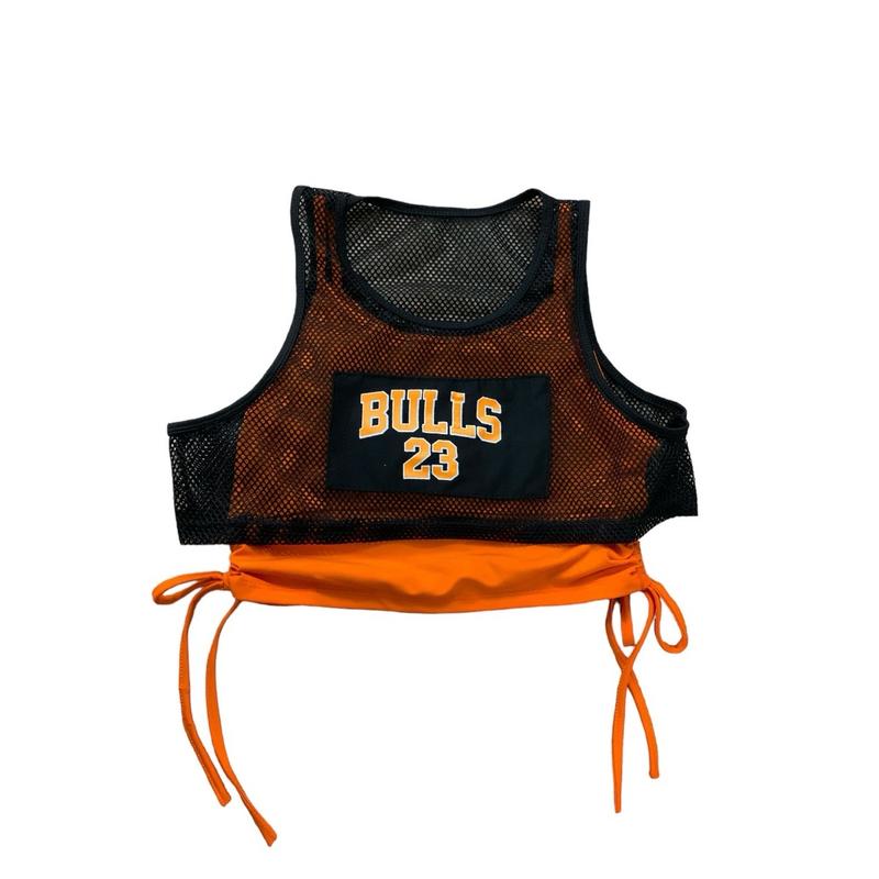 Áo bra lưới BULLS 23 rút dây 2 bên xườn, áo tập 2 lớp dành cho nữ, tập thể dục, tập aerobic, shuttle dance, dân vũ, zumba, sport, nhiều màu 2