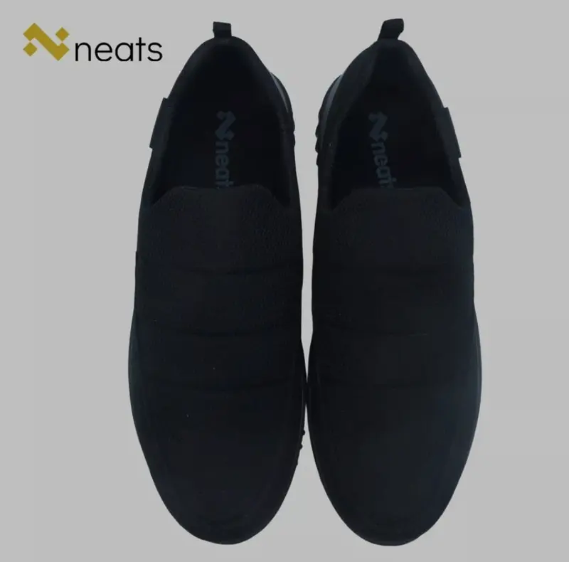 Alessha. Sepatu Pria Slip On Hitam Polos Terbaru Ukuran 39 - 43 4