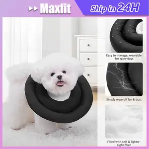 Elizabeth Lingkaran Kucing Anti Menjilat Gigitan Lembut Pria dan Wanita Anjing Penutup Leher Perlengkapan Hewan Peliharaan Kepala Malu