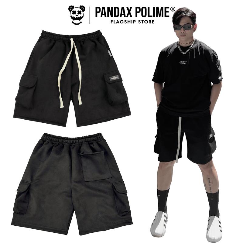 Quần short nam nữ local brand Pandax polime , quần đùi cargo túi hộp unisex phong cách y2k , chất liệu da lộn cao cấp Menswear