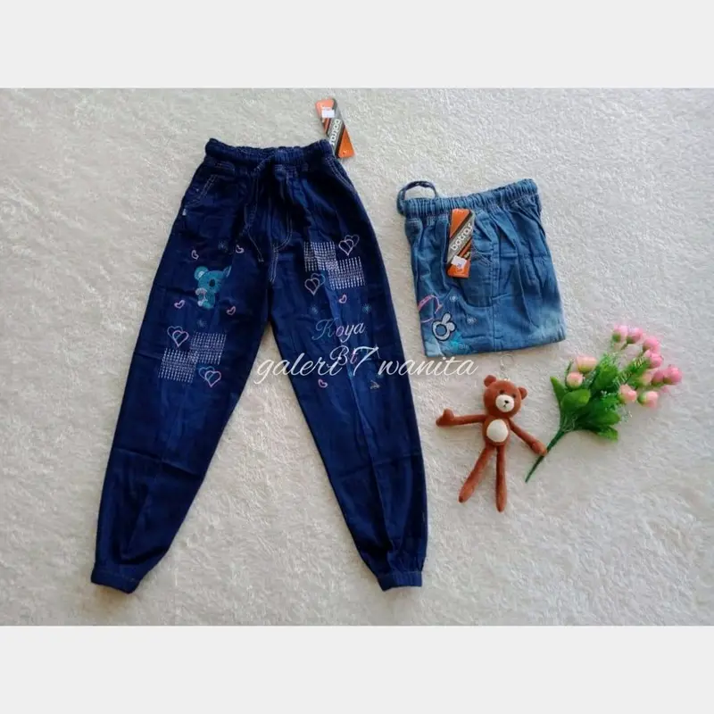 Celana Jogger Jeans Anak usia 2-11  tahun 3