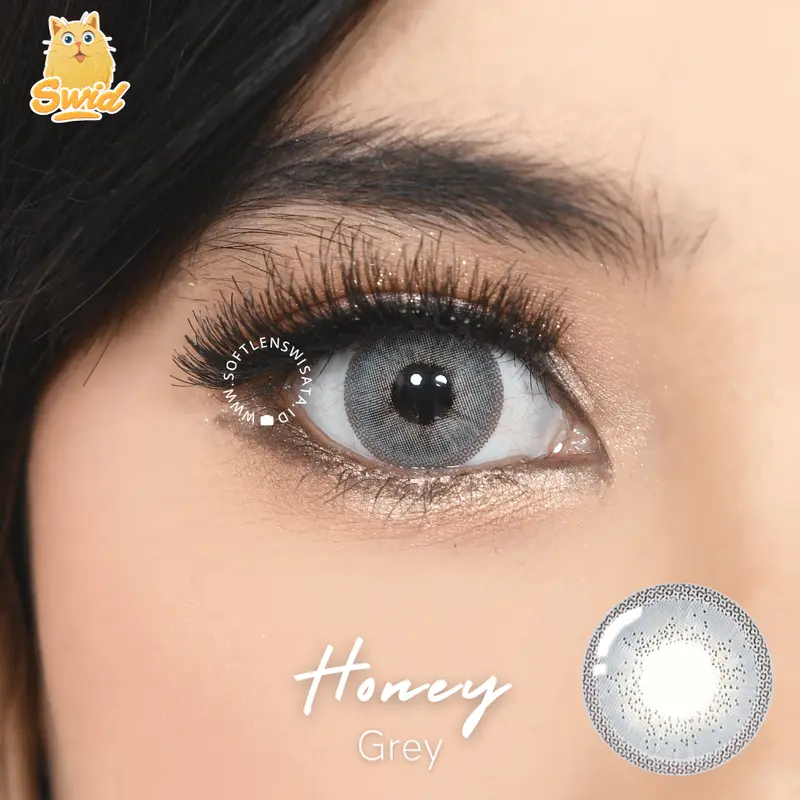 Titanium 22.8 mm Avenue Premium Softlens Big Eyes Minus sd -10 Contact Lens Soflens Lensa softlens  pengantin softlens grey soft  lens softlens barbie look Soplen Brown 4