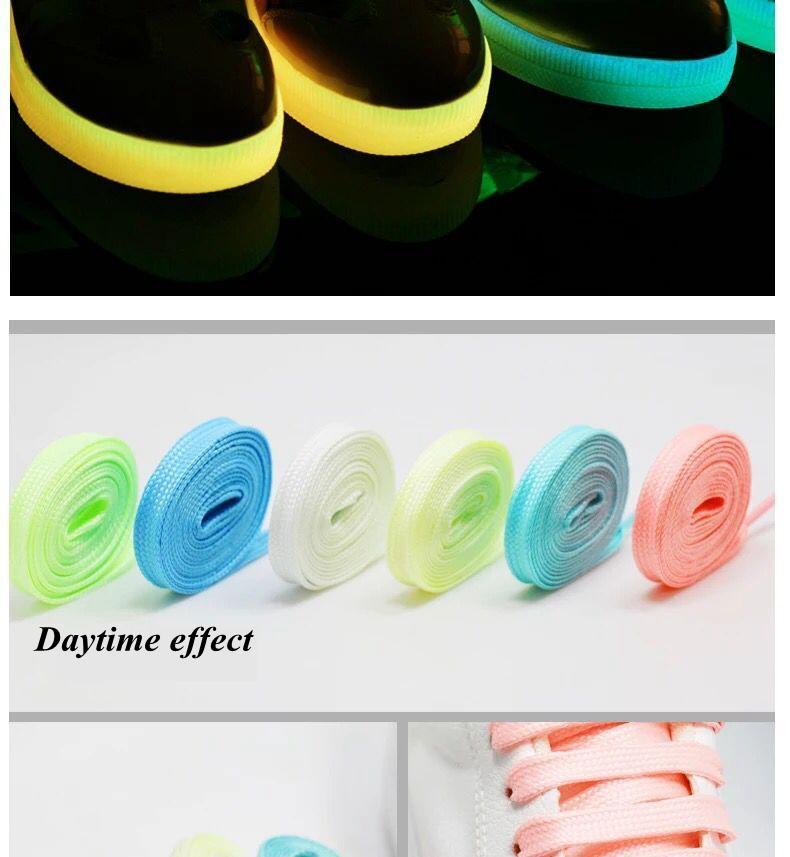 Product Introduction of 1Pair Luminous Shoelaces Sneakers Shoelace Flat Shoe Laces Flash Party Glowing Shoe Lace Kids Adult Fluorescent Shoelaces 6