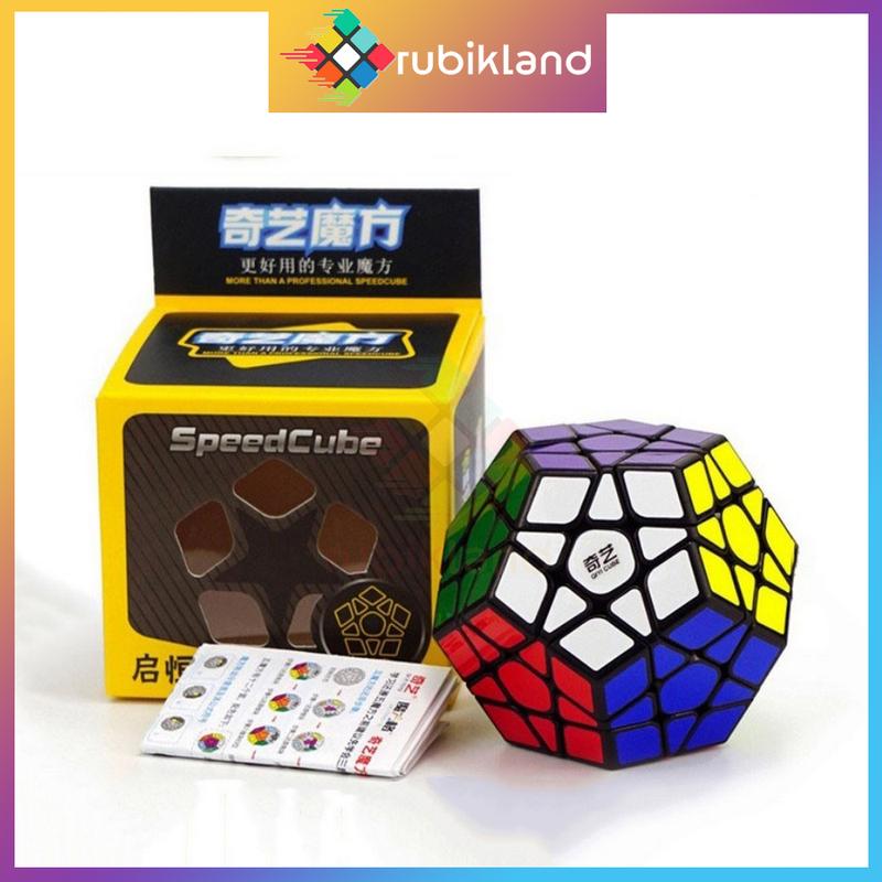 Rubik Megaminx QiYi QiHeng Rubic Biến Thể 12 Mặt Viền Đen Cao Cấp Đồ Chơi Trí Tuệ