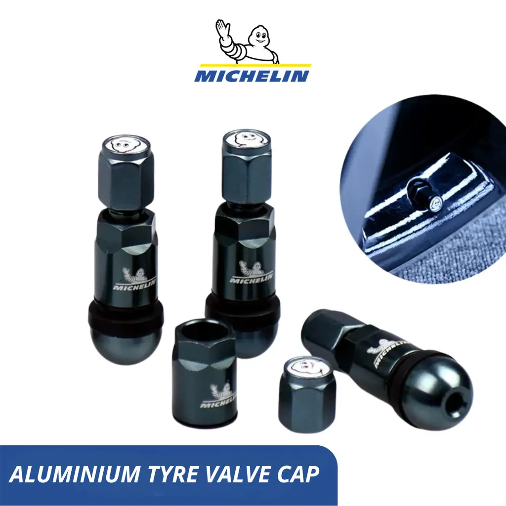 Michelin Alumminium Tire Valve Cap | Set of 4