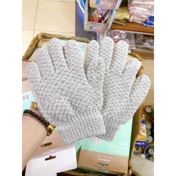 Găng Tay Tắm Watsons, Găng Tay Tạo Bọt và Kì Gét (Gói 2 Chiếc Mẫu Mới)