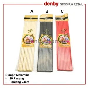 DENBY HOME 10 Pasang Sumpit Mie Melamine / Melamine Chopstick 24cm CS-1/24