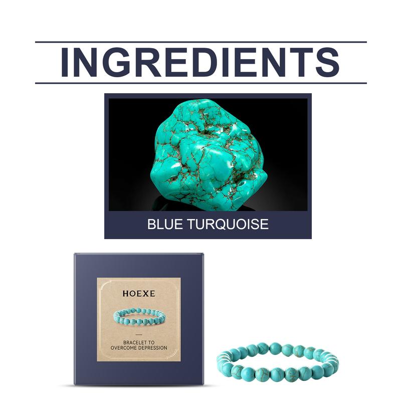 Product Introduction of Blue Turquoise Bracelet Personality Simple Elegant Versatile Fashion Accessory Hand Decoration Portable Bracelet 1