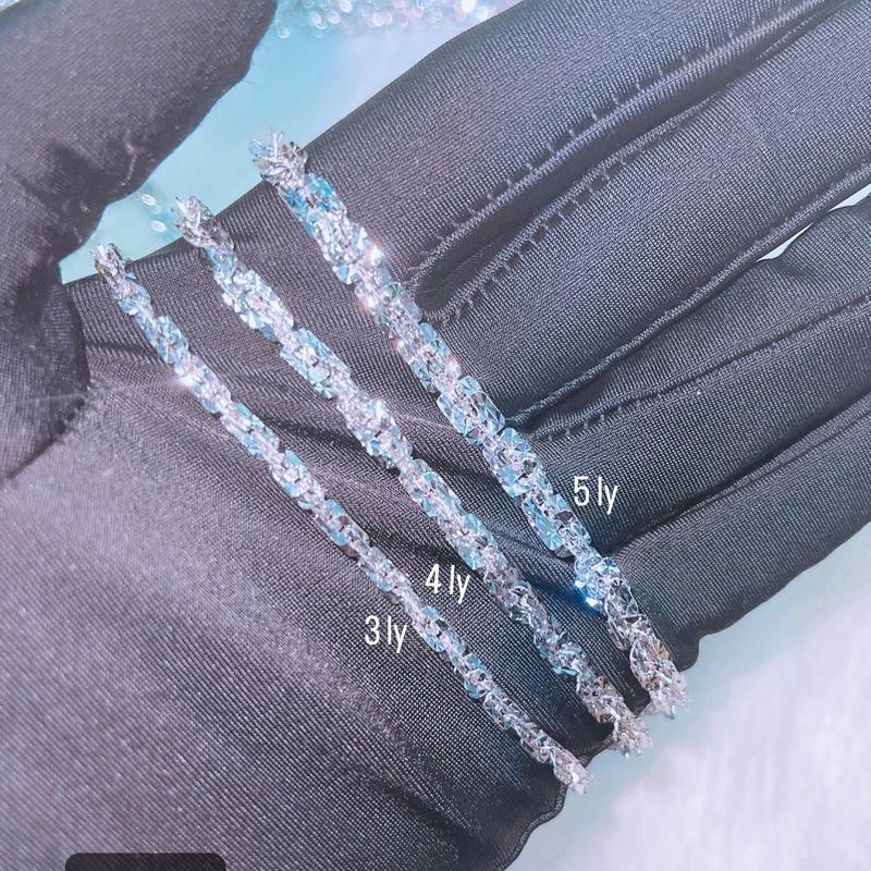 Dây lá xoắn vuông (SI KIM) tinh xảo (3ly-4ly-5ly) Trang Sức phụ kiện cho phụ nữ - Women