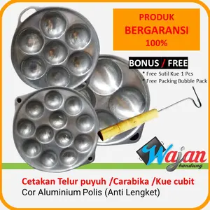 Cetakan Wajan Telur Puyuh Kue Lumpur Lobang 4, 7, 12  bisa untuk penggorengan Takoyaki dan kue cubit Hitam Kitchenware