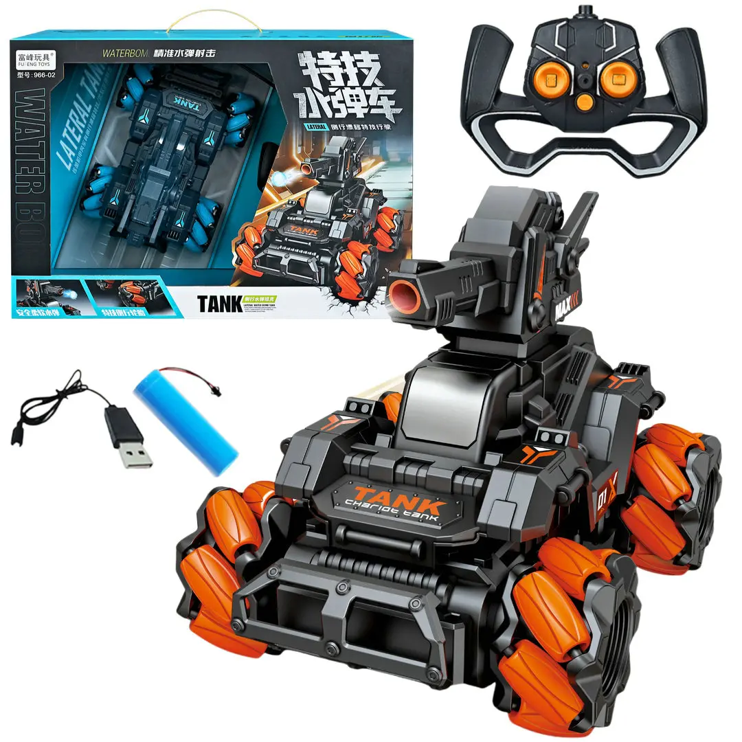 Stunt Remote Control Water Bomb Armor Tank 966-02 Boys Simulation Off-Road Vehicle Model Gift Children's Toy Wholesale