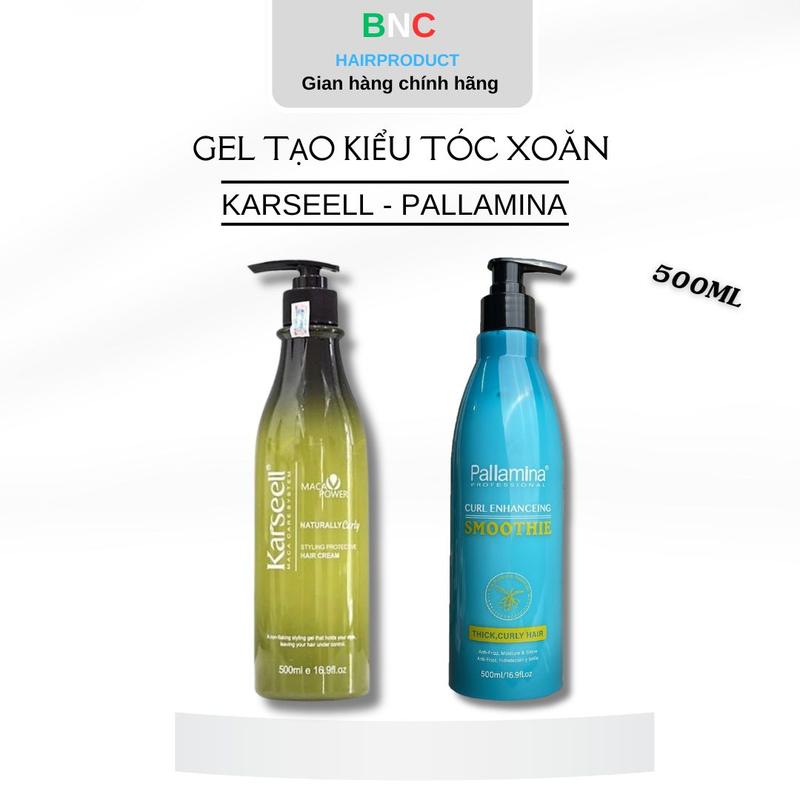 Gel Bóp Xoăn KARSEELL, Pallamina 500ML Giúp Tạo Kiểu Giữ Nếp Tóc Xoăn  Mùi Thơm Sang Trọng bọt  tạo Nữ Women
